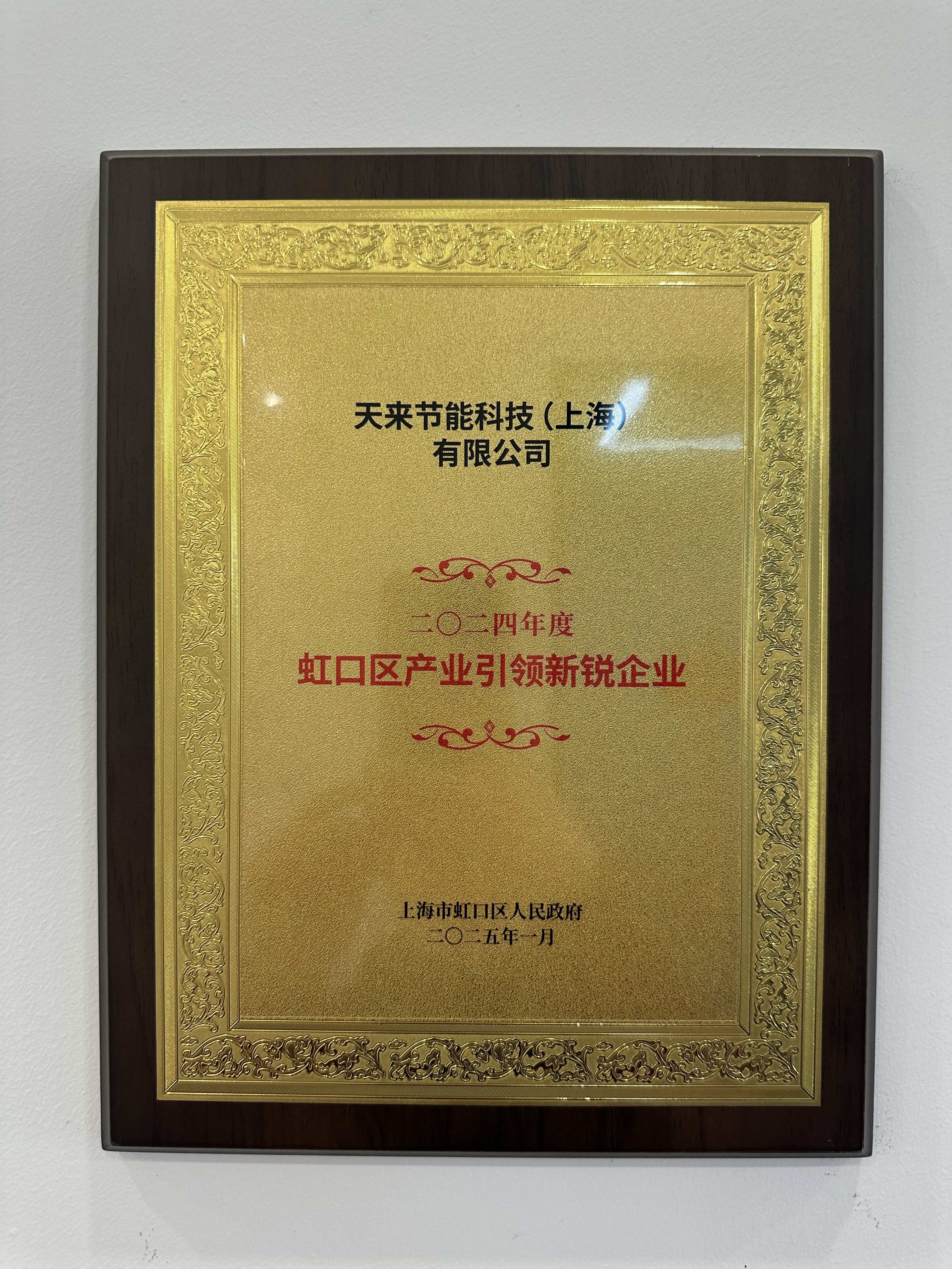 产业引领新锐企业证书